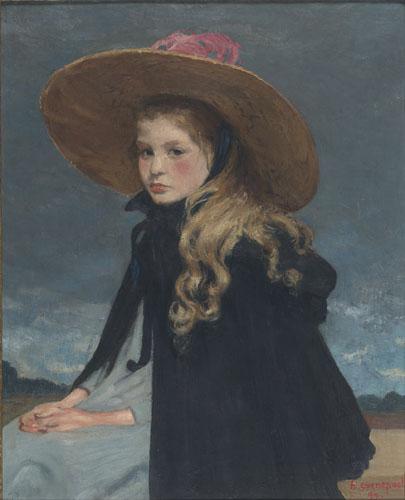 Henri Evenepoel Henriette au grand chapeau oil painting picture